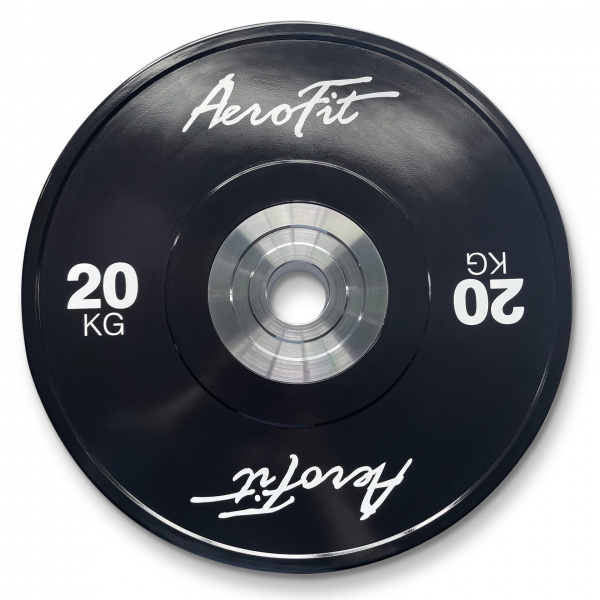 Aerofit AFBD 20 кг бамперные диски для кроссфита, черные
